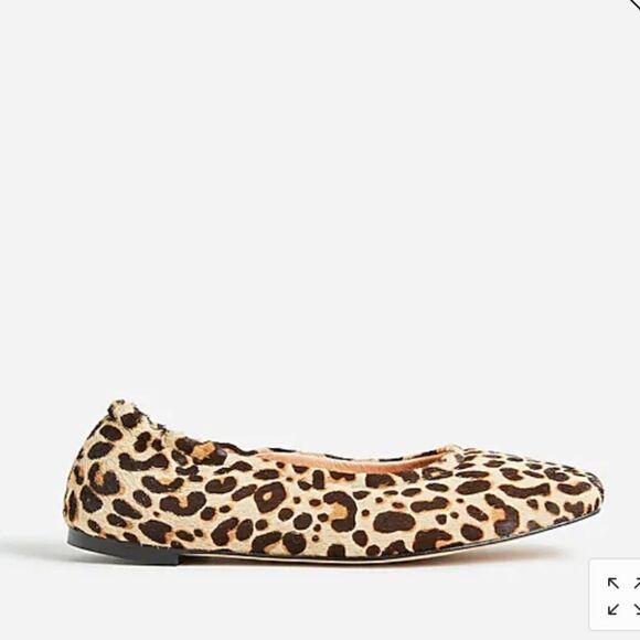 J. Crew Anya scrunchie ballet flats in calf hair* - Picture 2 of 6